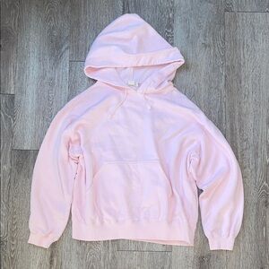 Esprit vintage Light Pink Hoodie Sweater size medium 100% cotton Y2K pulllover